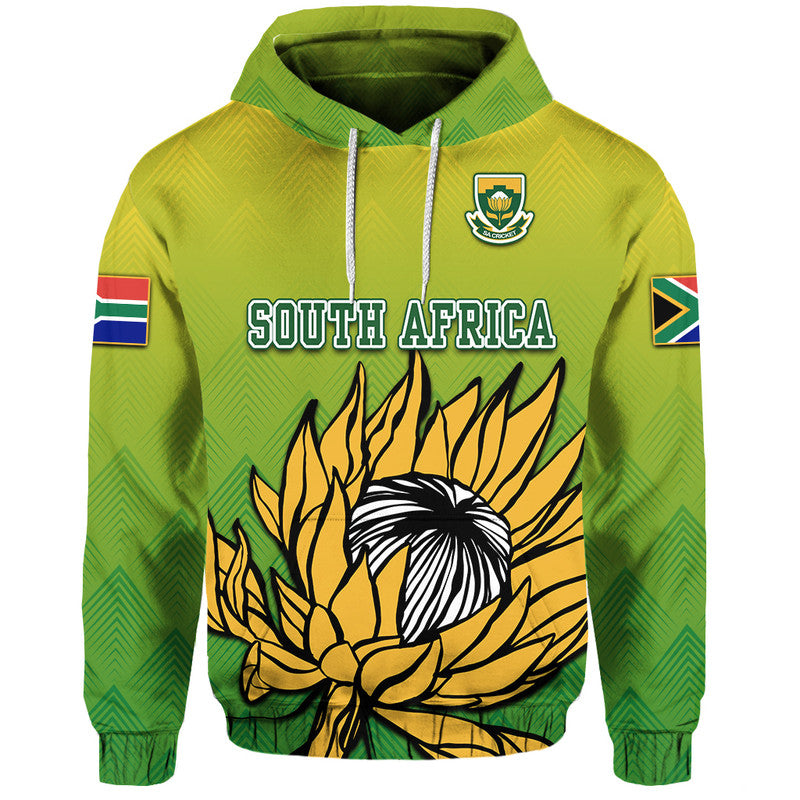 Custom South Africa National Cricket Team Hoodie Proteas Sports Yellow Style LT9