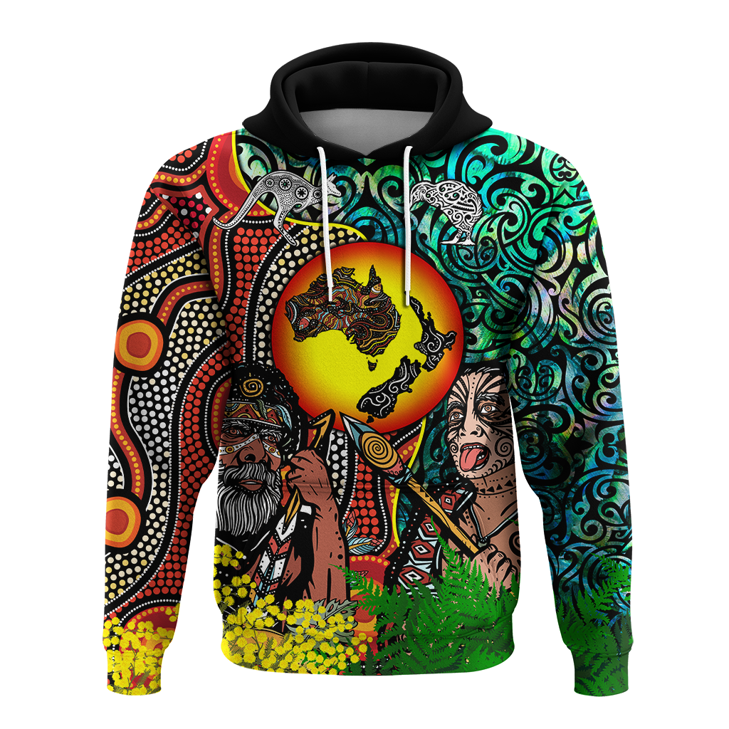 Australia Aboriginal Kangaroo Combine New Zealand Maori Kiwi Bird Hoodie LT2