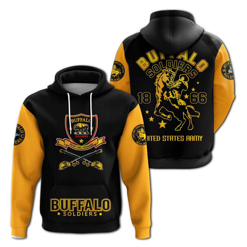 Buffalo Soldiers Hoodie African American Legend Of The Black Soldiers LT2