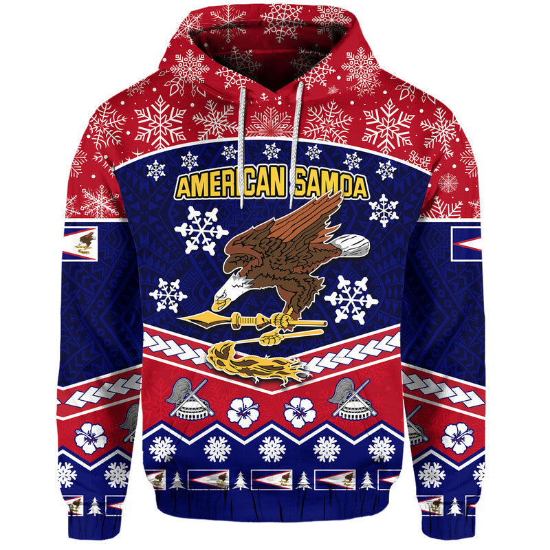 American Samoa Tribal Polynesian Christmas Vibe Hoodie LT9