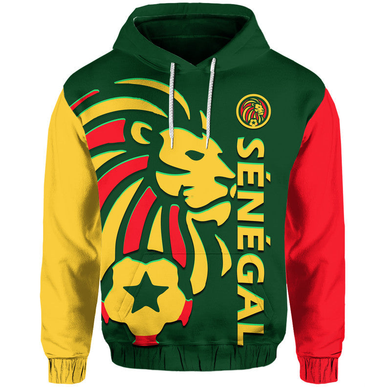 Custom Senegal Football Lion of Teranga Hoodie LT9