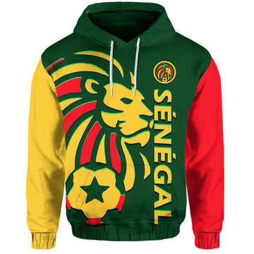 Custom Senegal Football Lion of Teranga Hoodie LT9