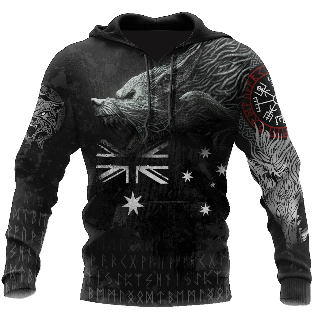 Viking Pullover Hoodie - Australia Viking Fenrir RLT12