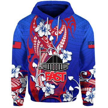 Special Samoa FAST Party Hoodie Tribal Samoan Hibiscus Design LT9