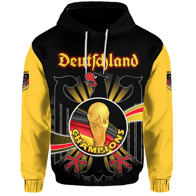 Germany Football Black Eagle Jersey Deutschland Champion Hoodie LT9