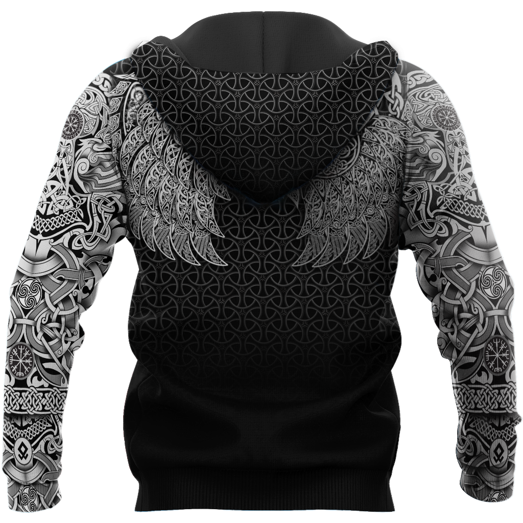 Viking Zip Hoodie - Ravens Of Midgard Version 5 RLT12