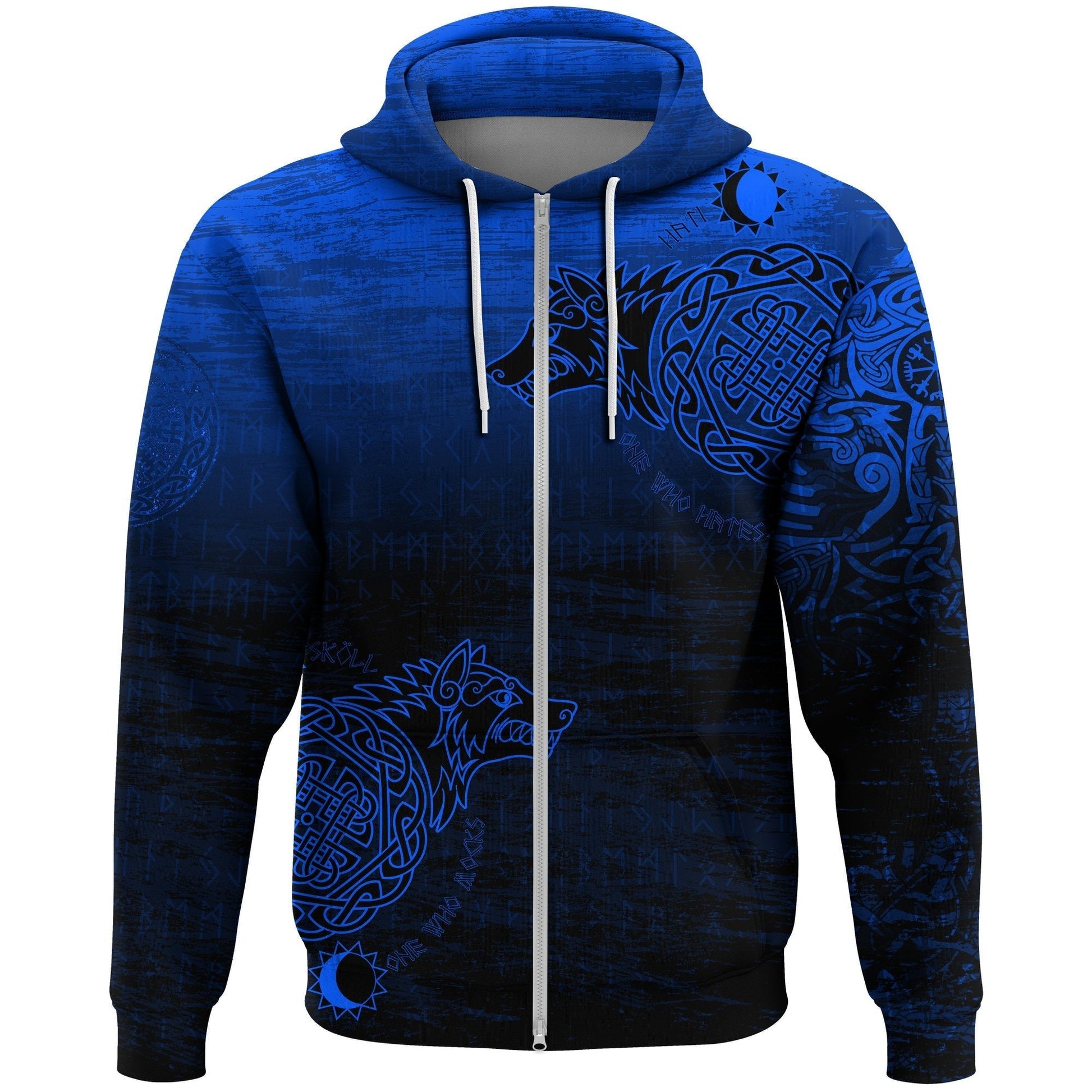 Viking Zip Hoodie, Skoll and Hati RLT12