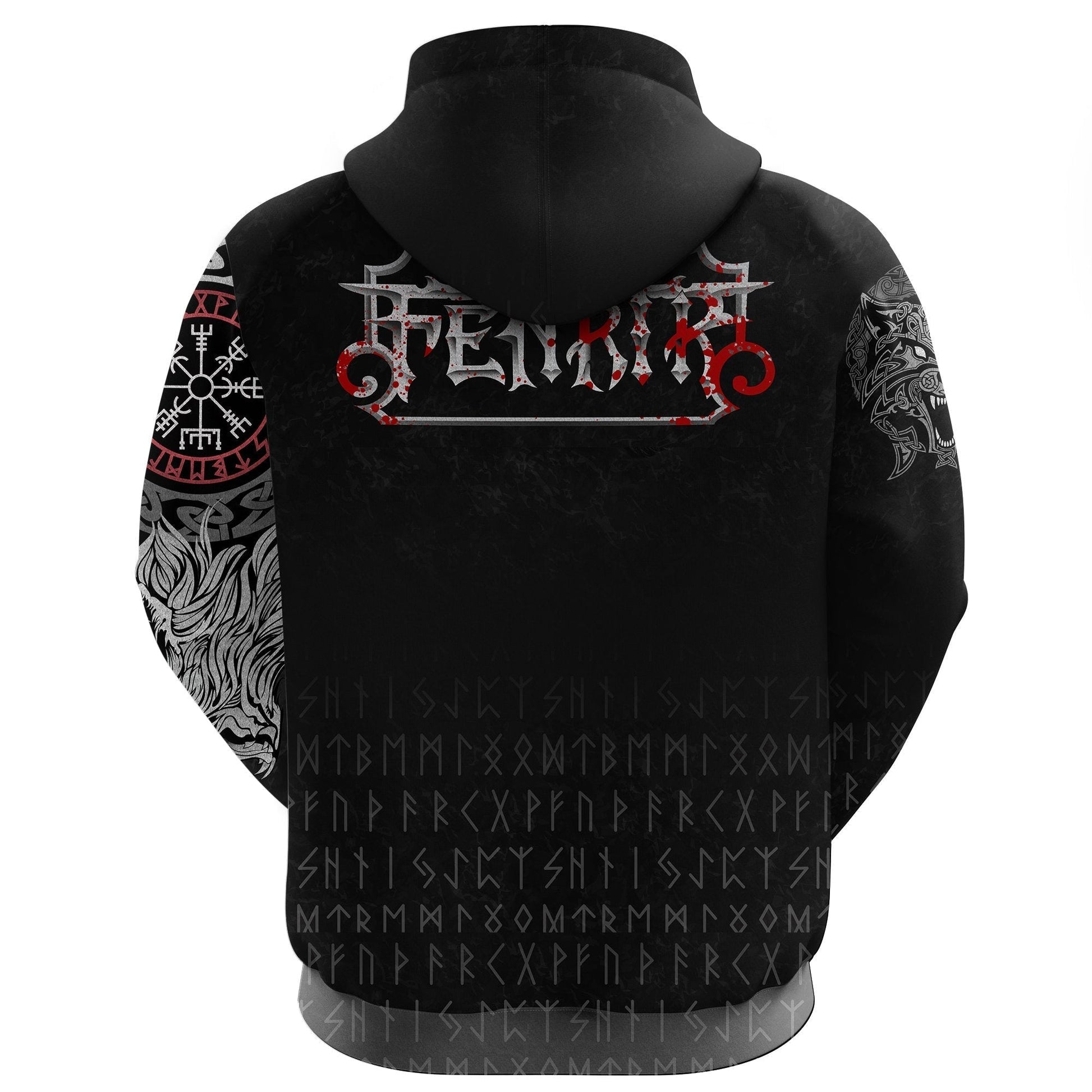 Viking Vikings Blood Hoodie Fenri Blood RLT12