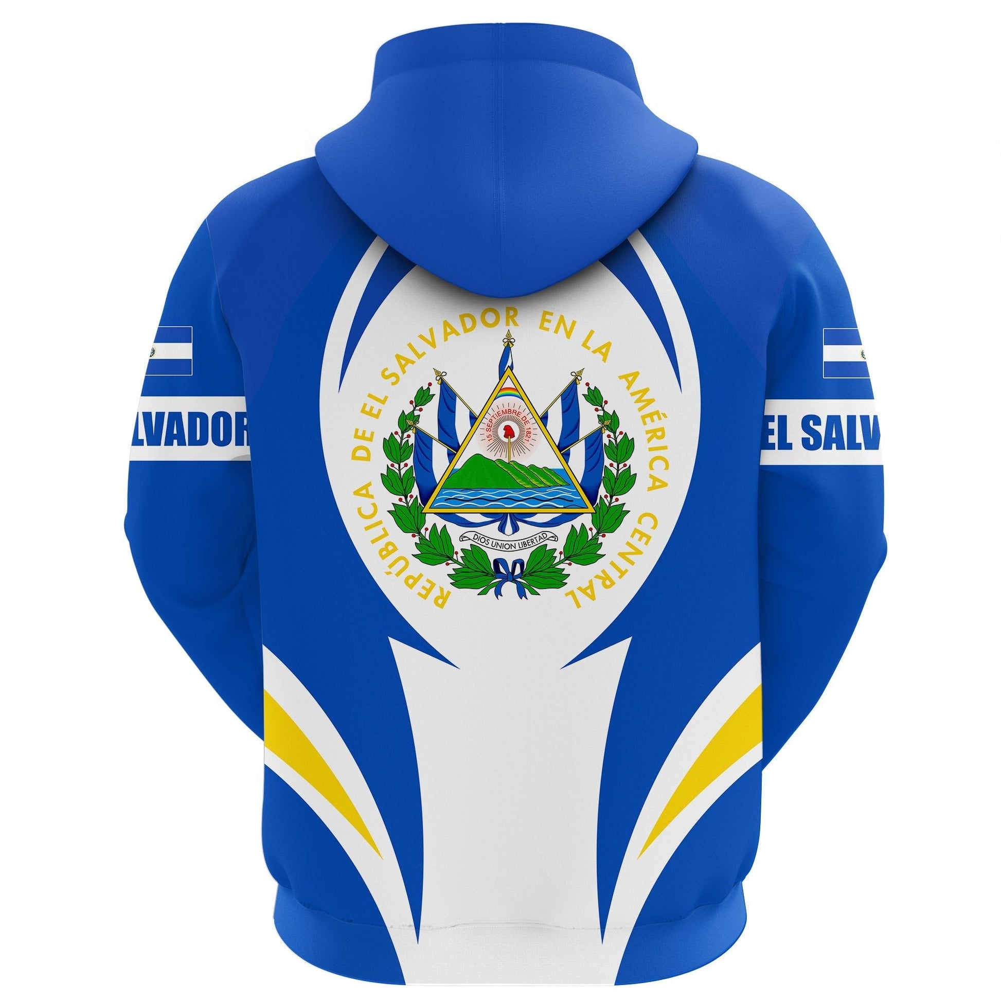 El Salvador Hoodie Action Flag
