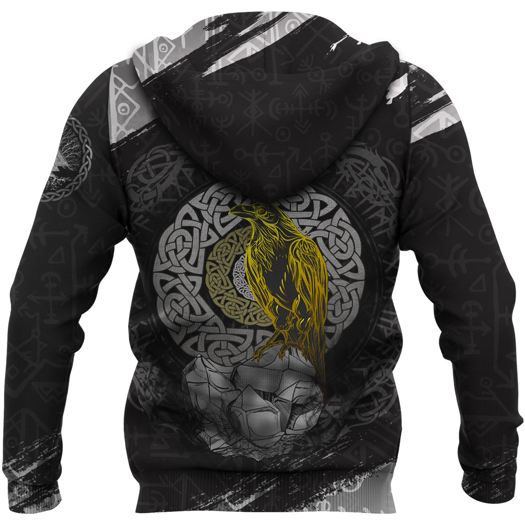 Viking Zip Hoodie - Odin God Of Asgard RLT12