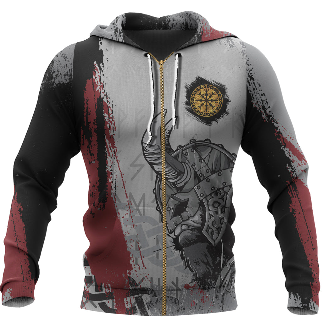 Viking Zip Hoodie - Viking Warrior RLT12