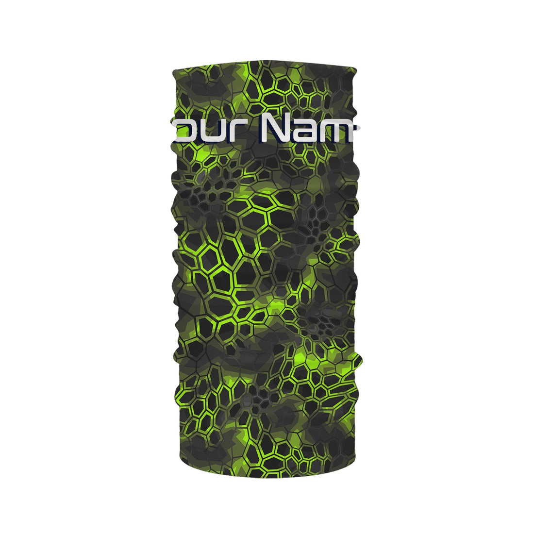 Green Camo Custom Long Sleeve Performance Fishing Shirts, UV Protection Fishing Jerseys, Fishing Neck Gaiters