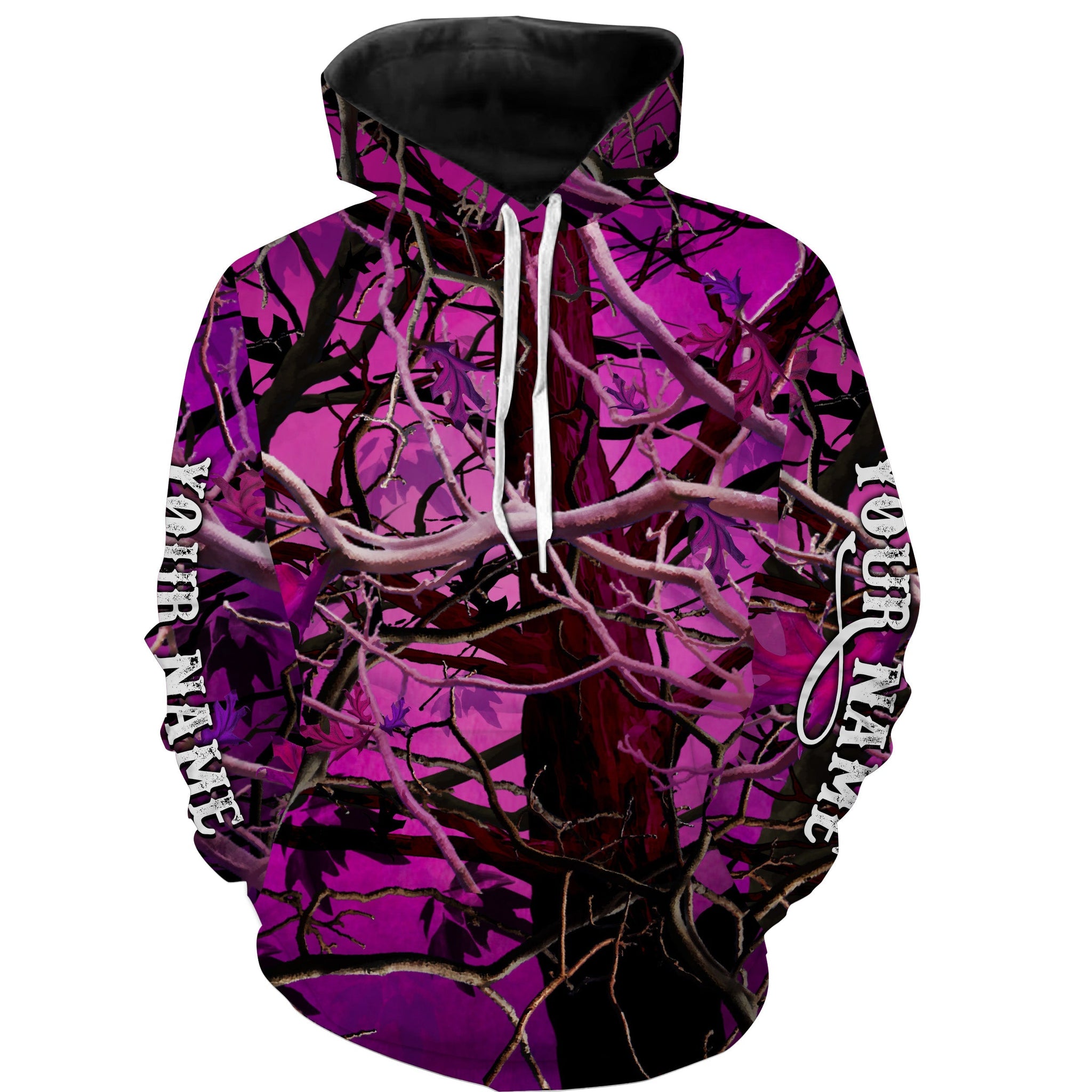 Pink Tree Camouflage Country Girl Custom All Over Printed Shirts, Pink Camo Country Shirts