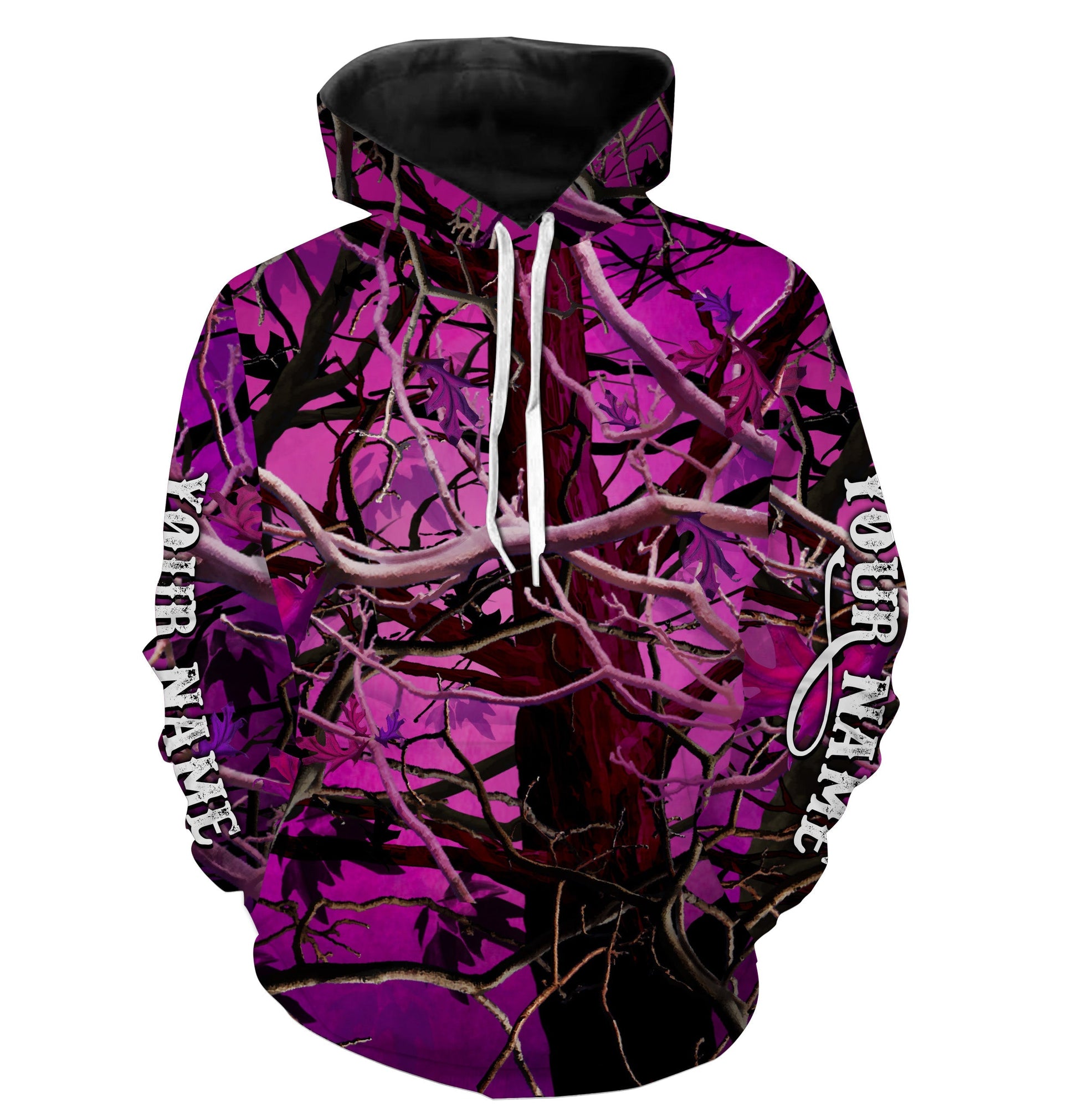 Pink Tree Camouflage Country Girl Custom All Over Printed Shirts, Pink Camo Country Shirts