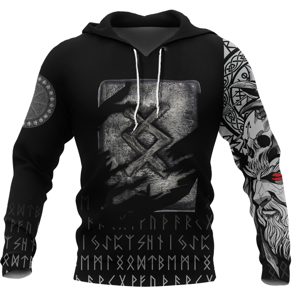 Viking Hoodie Ingwaz Norse Runes RLT12