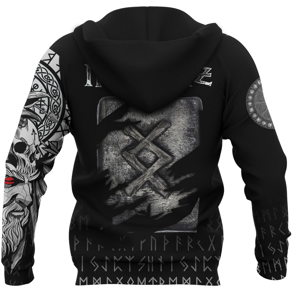 Viking Hoodie Ingwaz Norse Runes RLT12