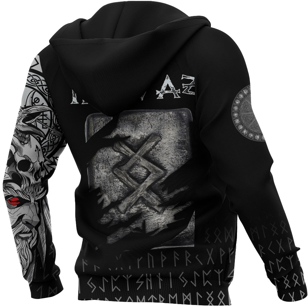 Viking Hoodie Ingwaz Norse Runes RLT12