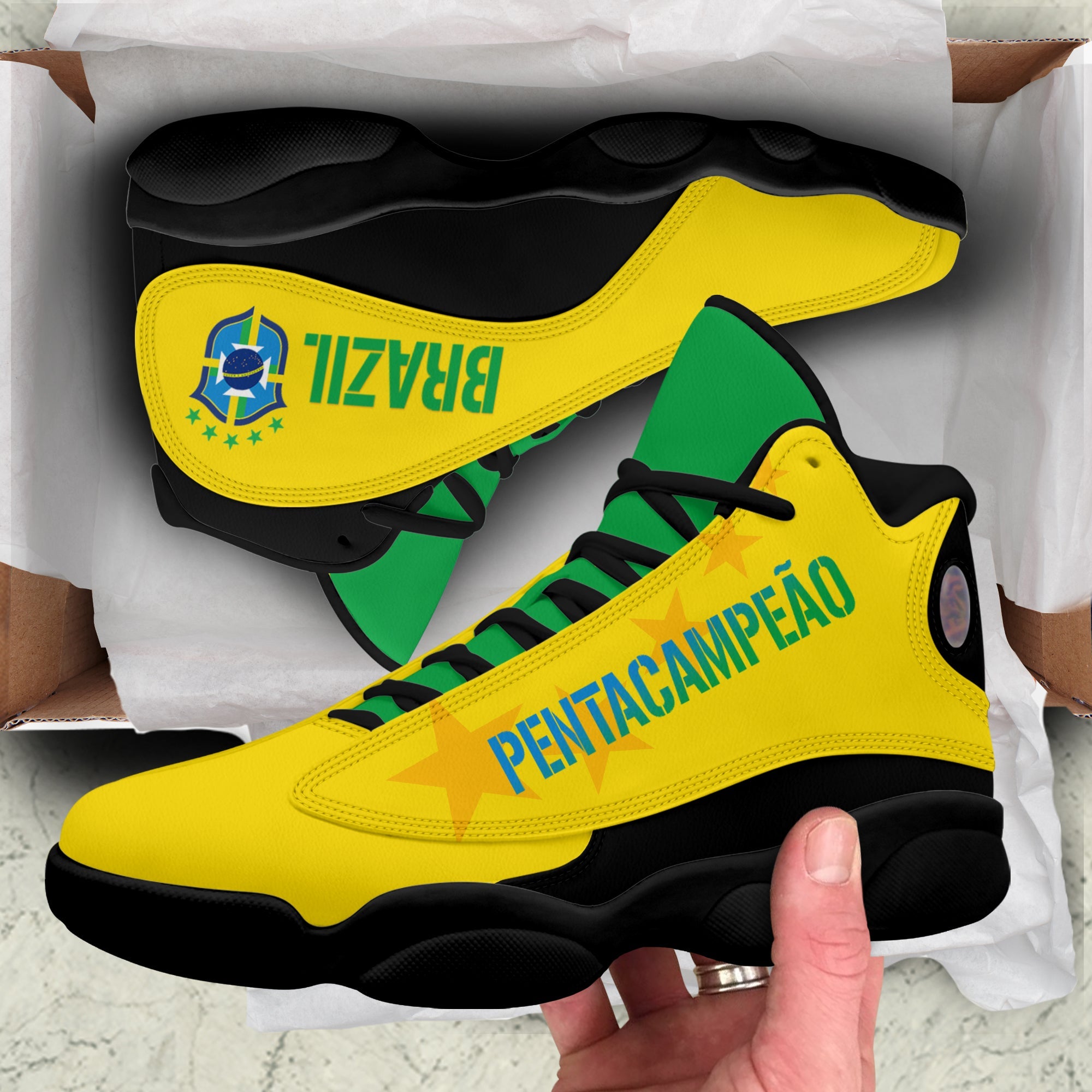 Brazil J13 Sneakers World Cup 2022 Pentacampeao - Black Ver LT7