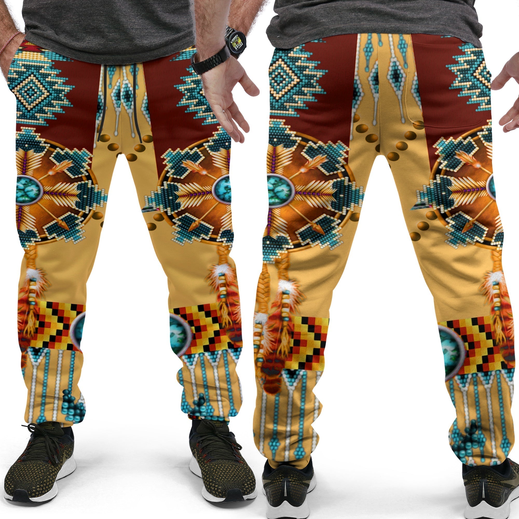 Native American Jogger Pants Dream Catchers Indigenous LT13