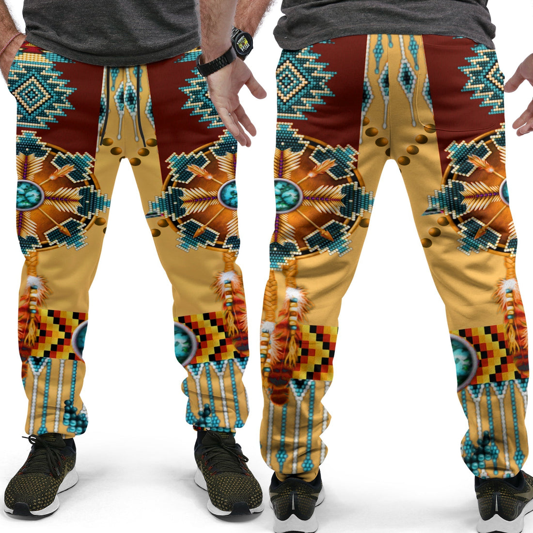Native American Jogger Pants Dream Catchers Indigenous LT13