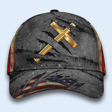 Jesus Cross America Classic Cap