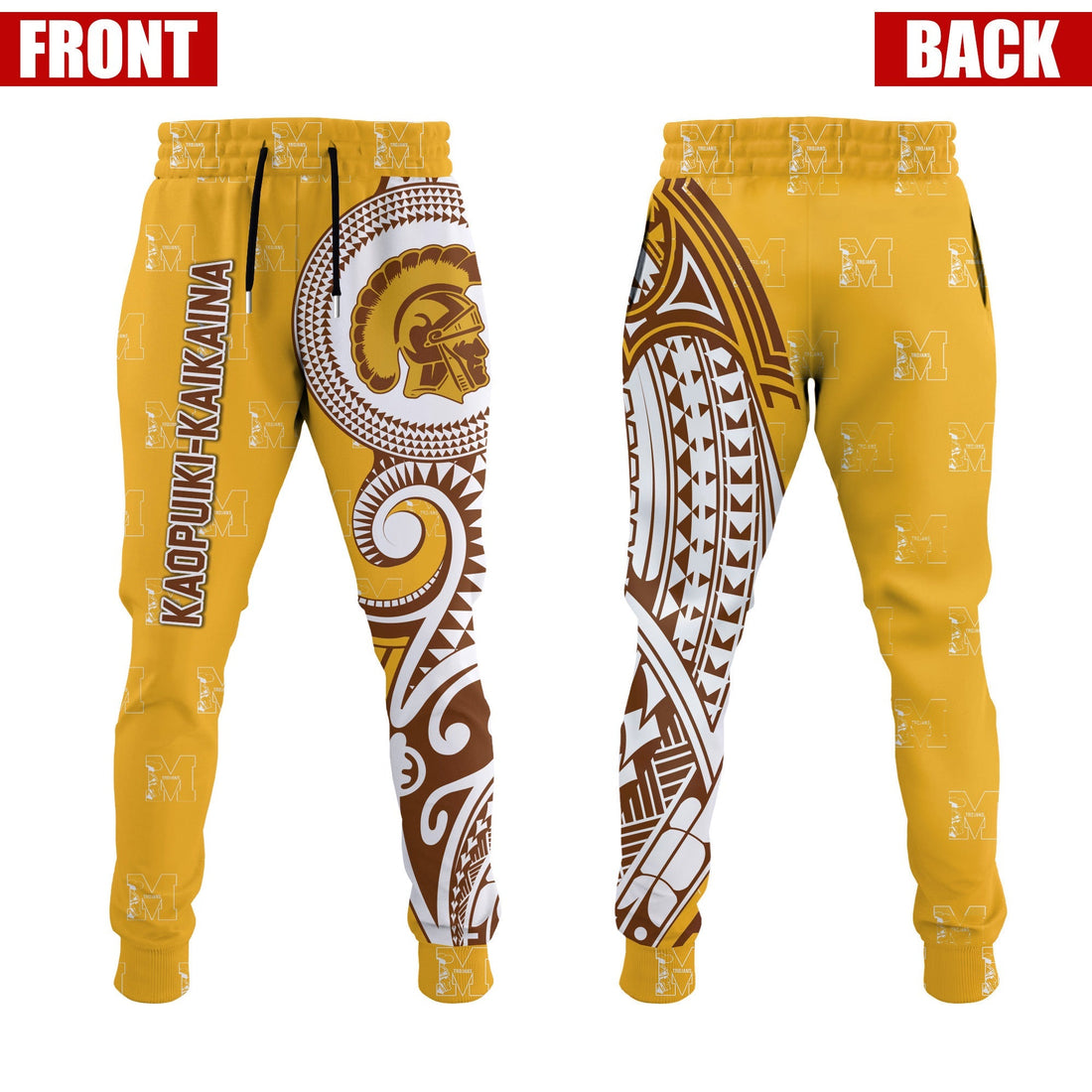 Kaopuiki-Kaikaina Mililani High School Jogger Pants Tribal Kakau LT8