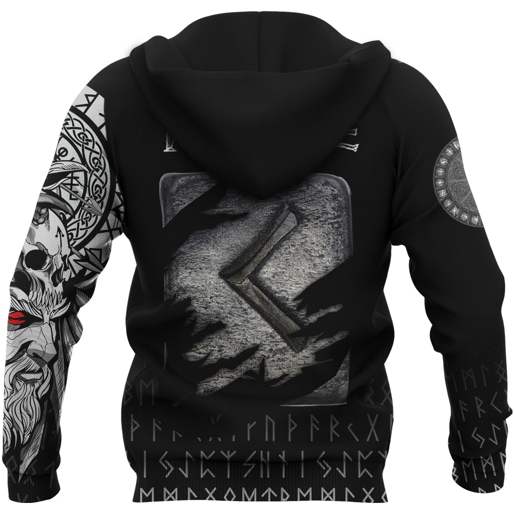 Viking Hoodie Kenaz Norse Runes RLT12