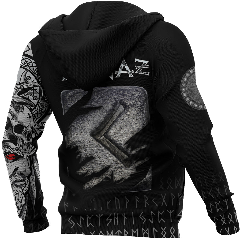 Viking Hoodie Kenaz Norse Runes RLT12