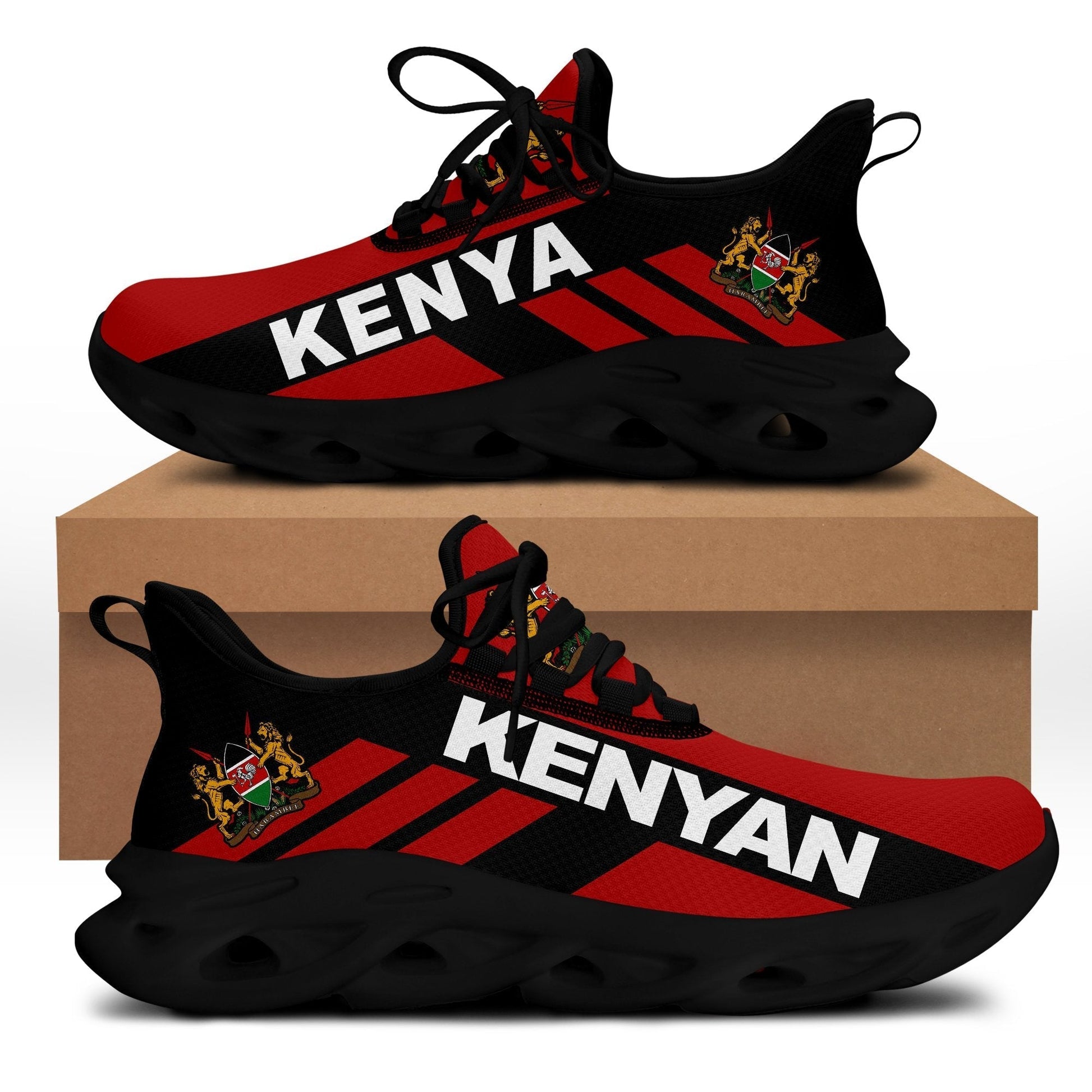 Wonder Print Shop Footwear - Kenya Stripe Style Clunky Sneakers LT10