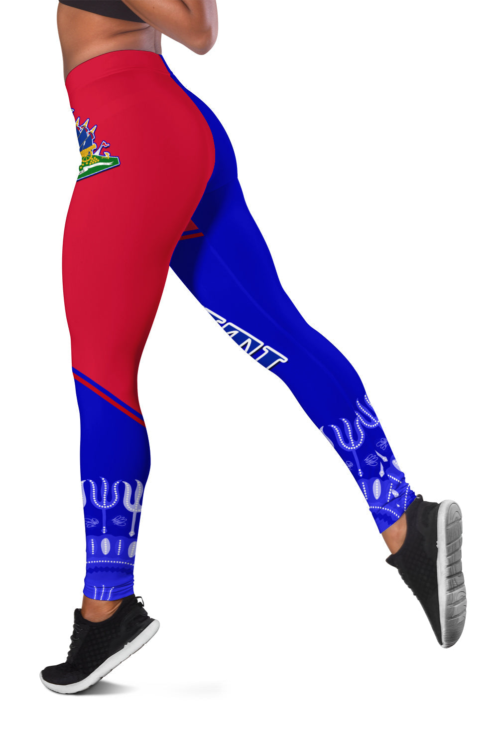 Haiti Leggings Haiti Flag Dashiki Simple Style LT14