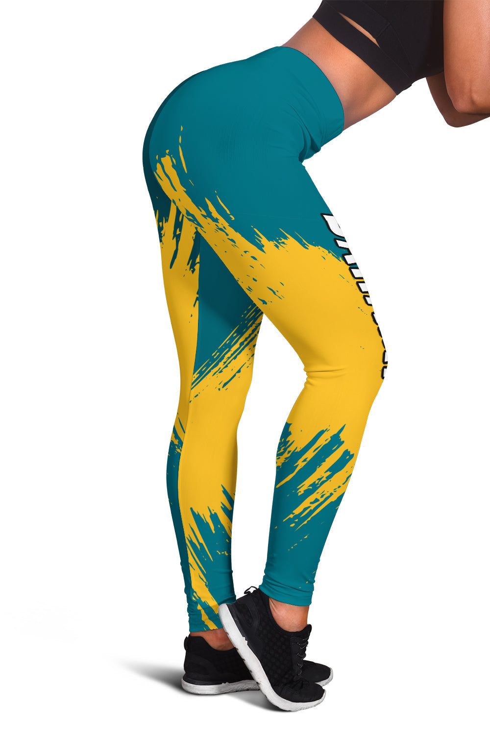 Bahamas Leggings Blue Marlin With Bahamian Coat Of Arms LT14