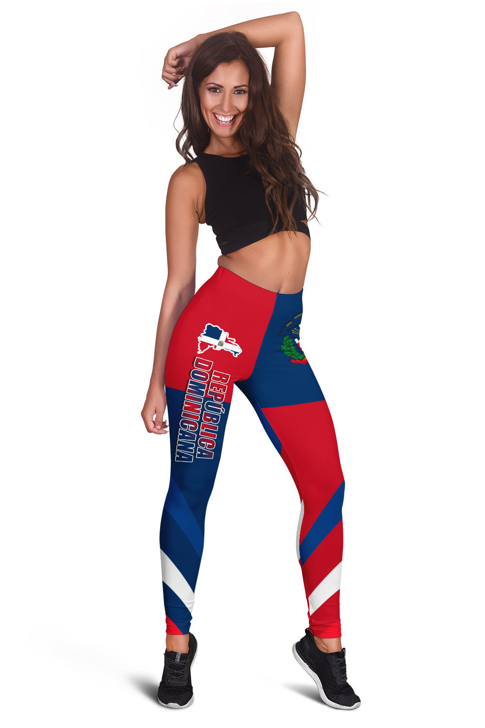Dominican Republic Women Leggings Dominicana Proud Style Flag LT13