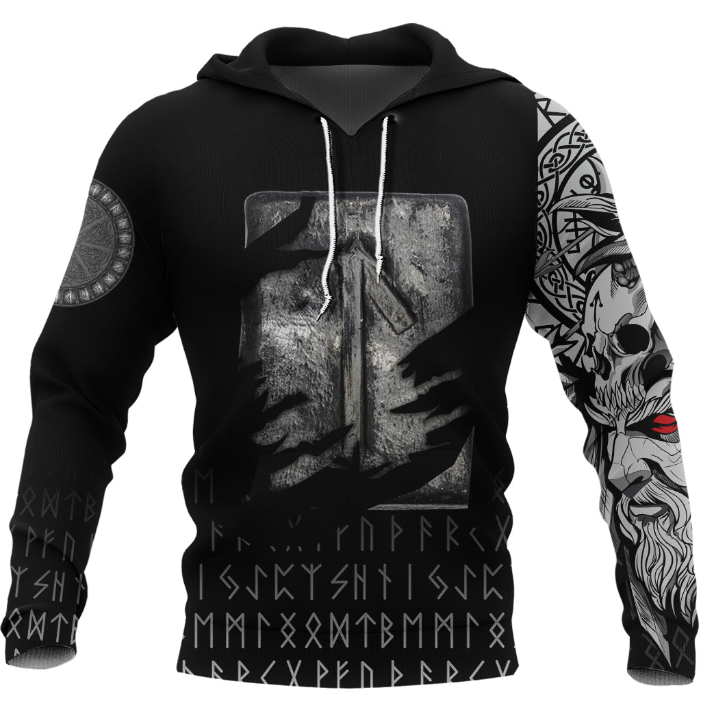 Viking Hoodie Laguz Norse Runes RLT12
