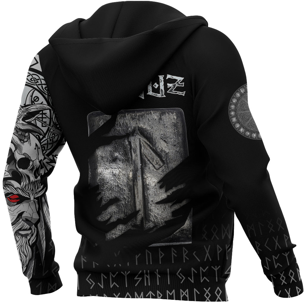 Viking Hoodie Laguz Norse Runes RLT12