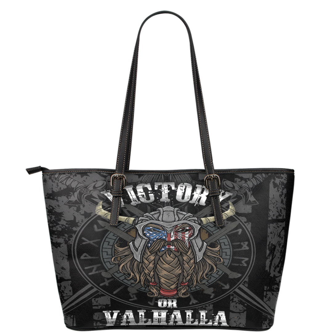 Viking Leather Tote Victory or Valhalla Leather Tote RLT12