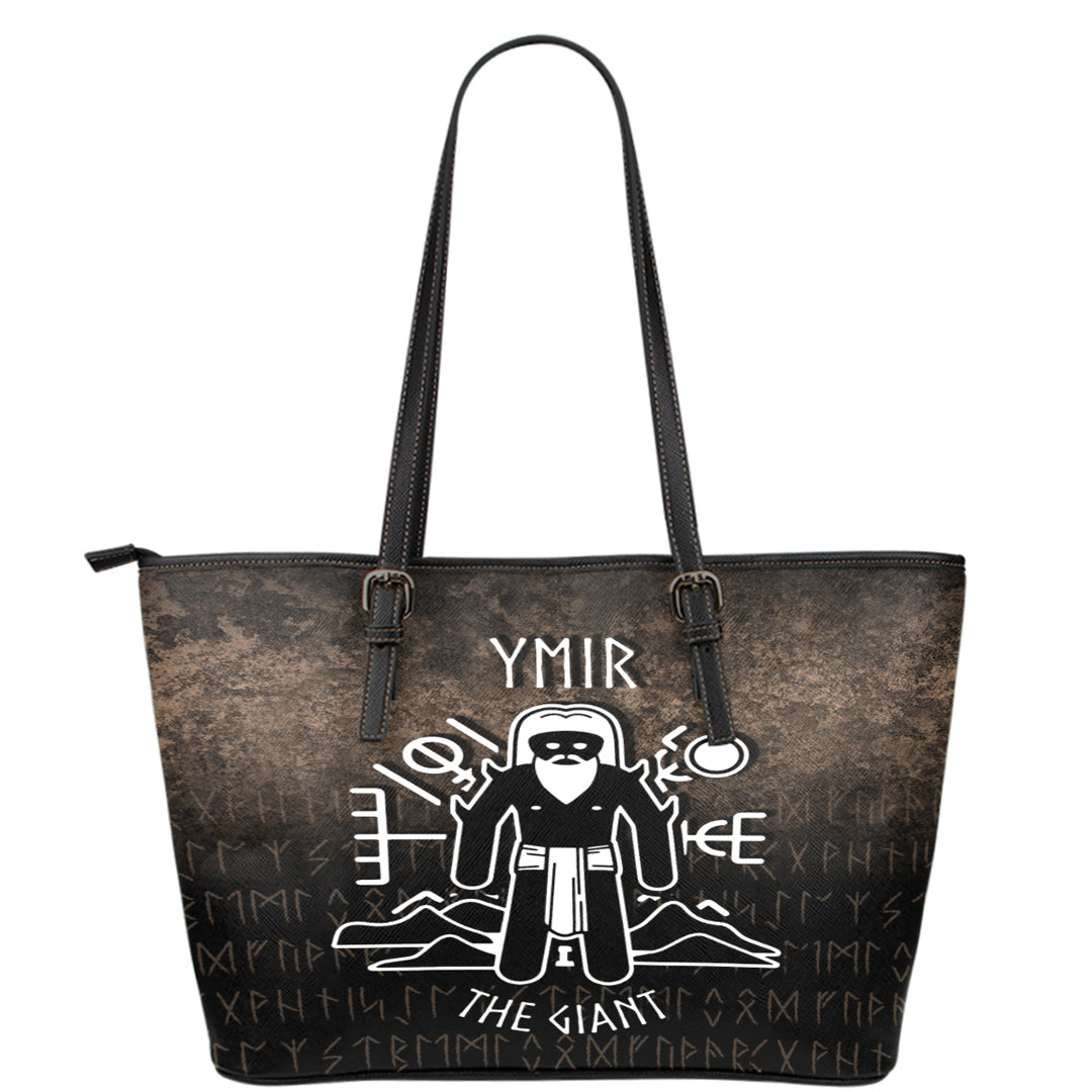 Wonder Print Shop Leather Tote - Ymir The Giant Leather Tote RLT12