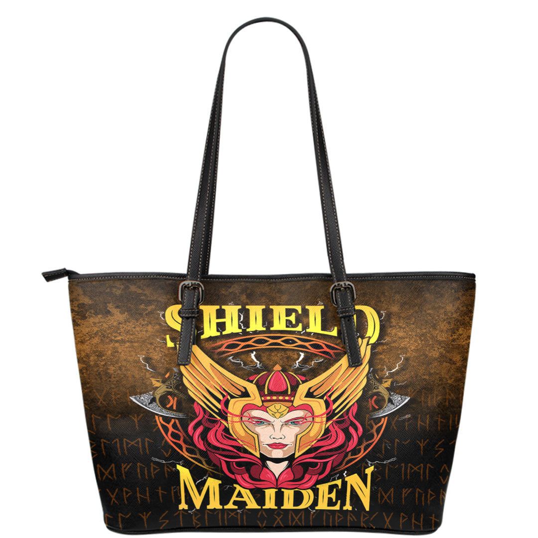 Viking Leather Tote Shield Maiden Leather Tote RLT12