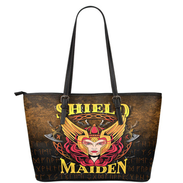 Viking Leather Tote Shield Maiden Leather Tote RLT12