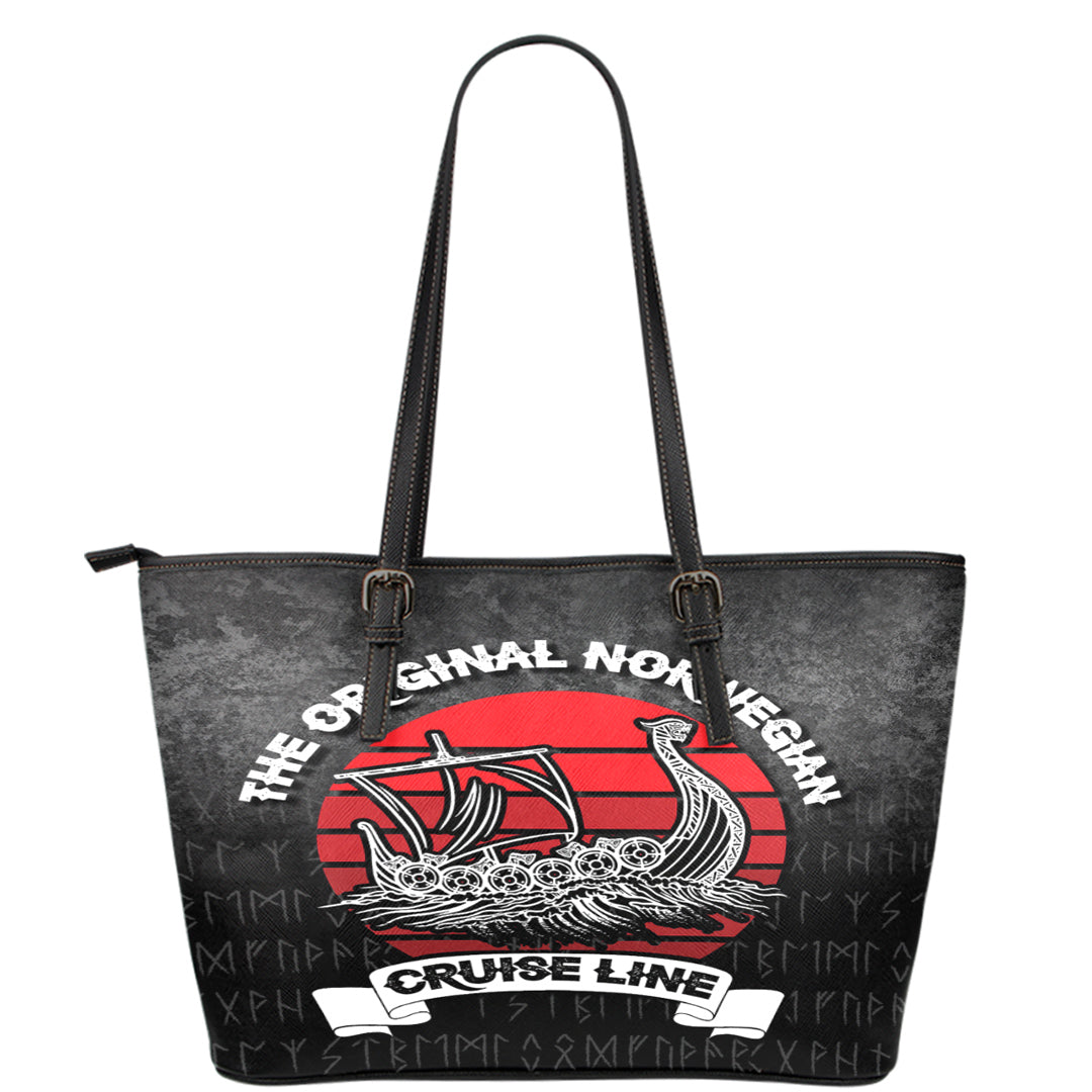 Viking Leather Tote The Original Norwegian Cruise Line Leather Tote RLT12