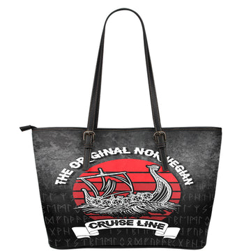 Viking Leather Tote The Original Norwegian Cruise Line Leather Tote RLT12