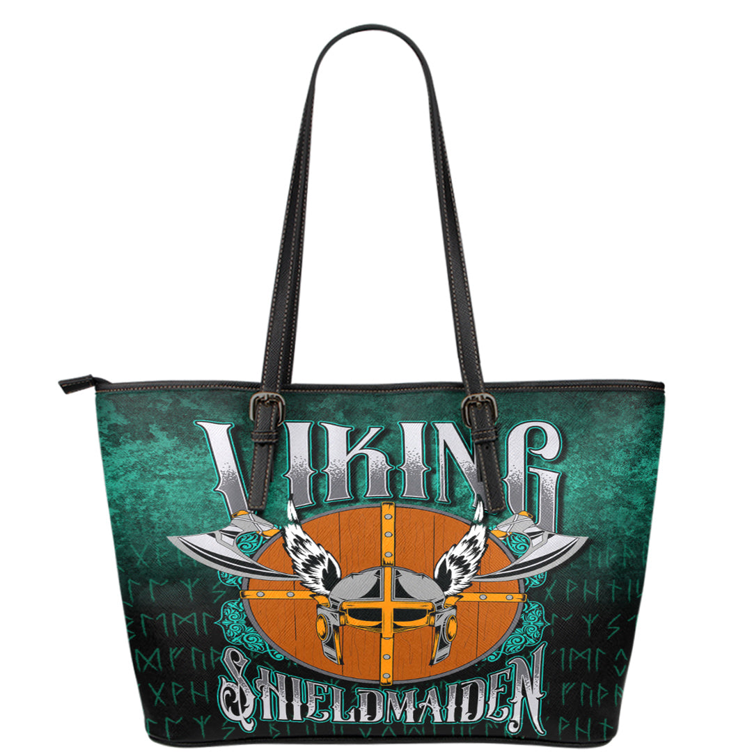 Viking Leather Tote Viking Shield Maiden Leather Tote RLT12