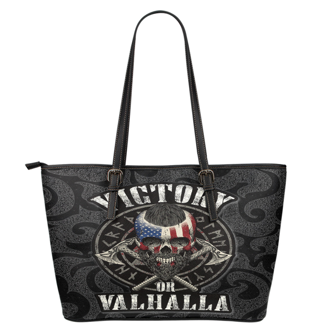 Viking Leather Tote Victory or Valhalla Special Version Leather Tote RLT12