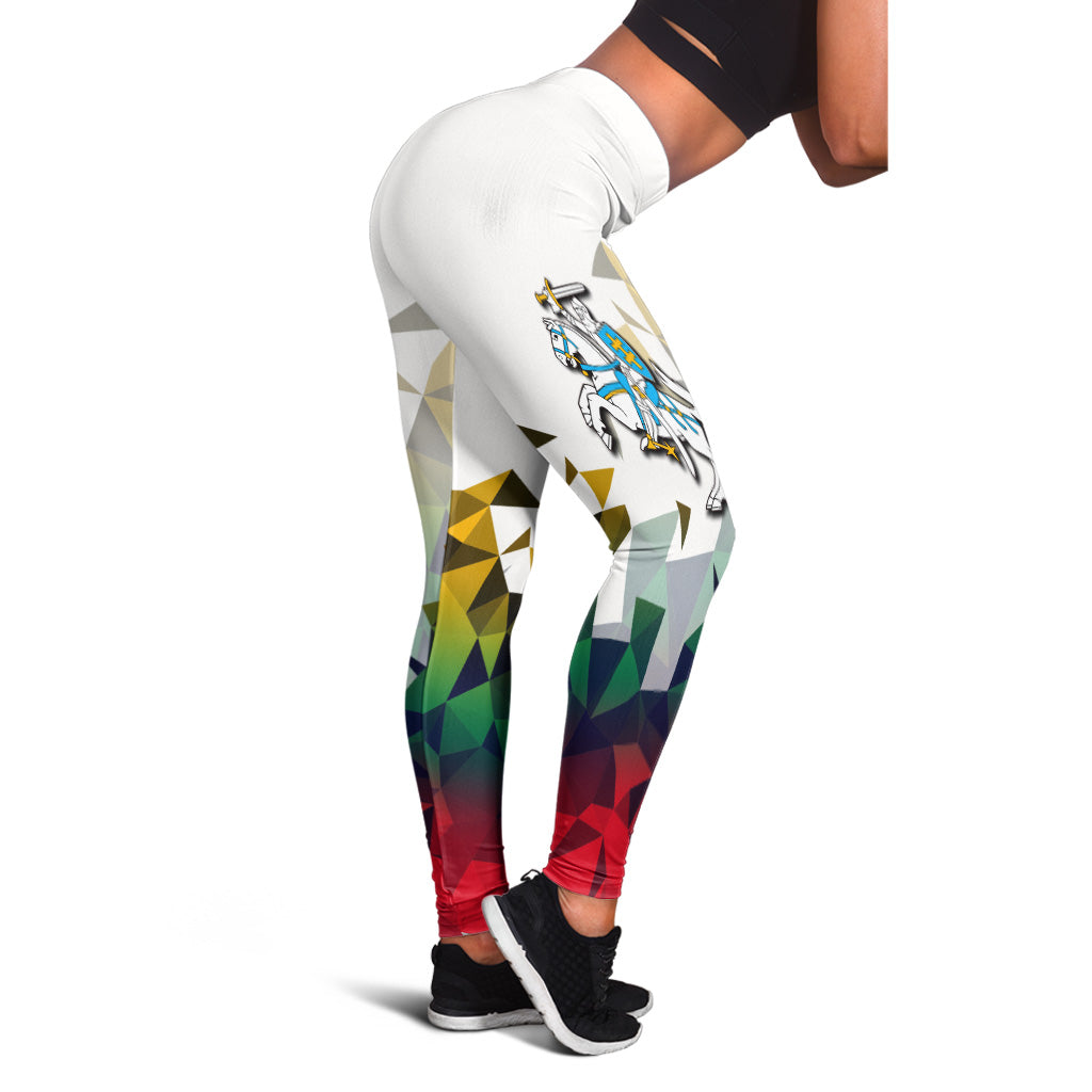 Lithuania Leggings Polygonal Template Style LT6