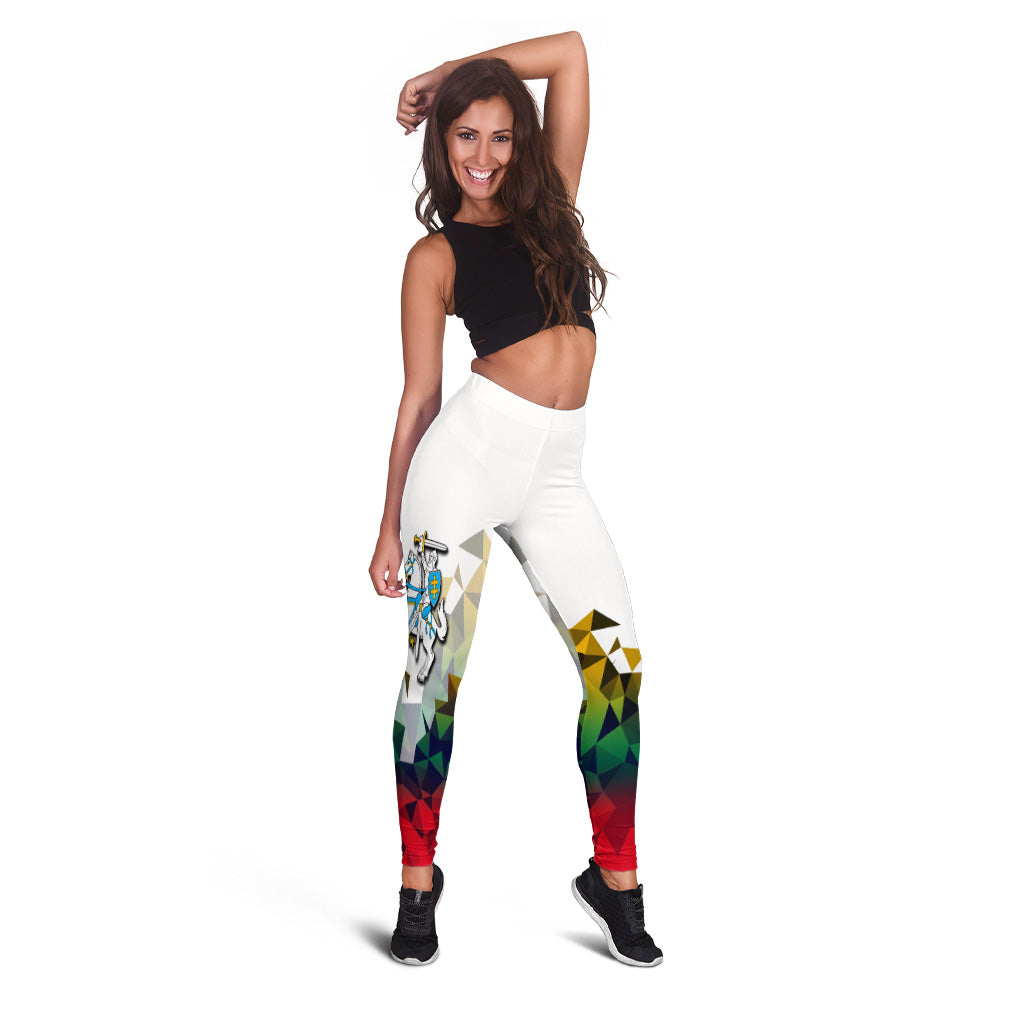 Lithuania Leggings Polygonal Template Style LT6