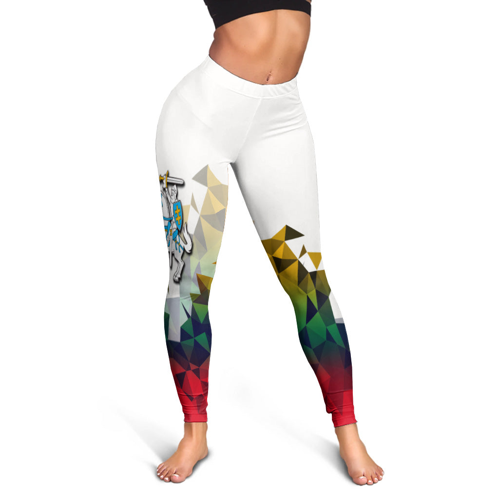 Lithuania Leggings Polygonal Template Style LT6