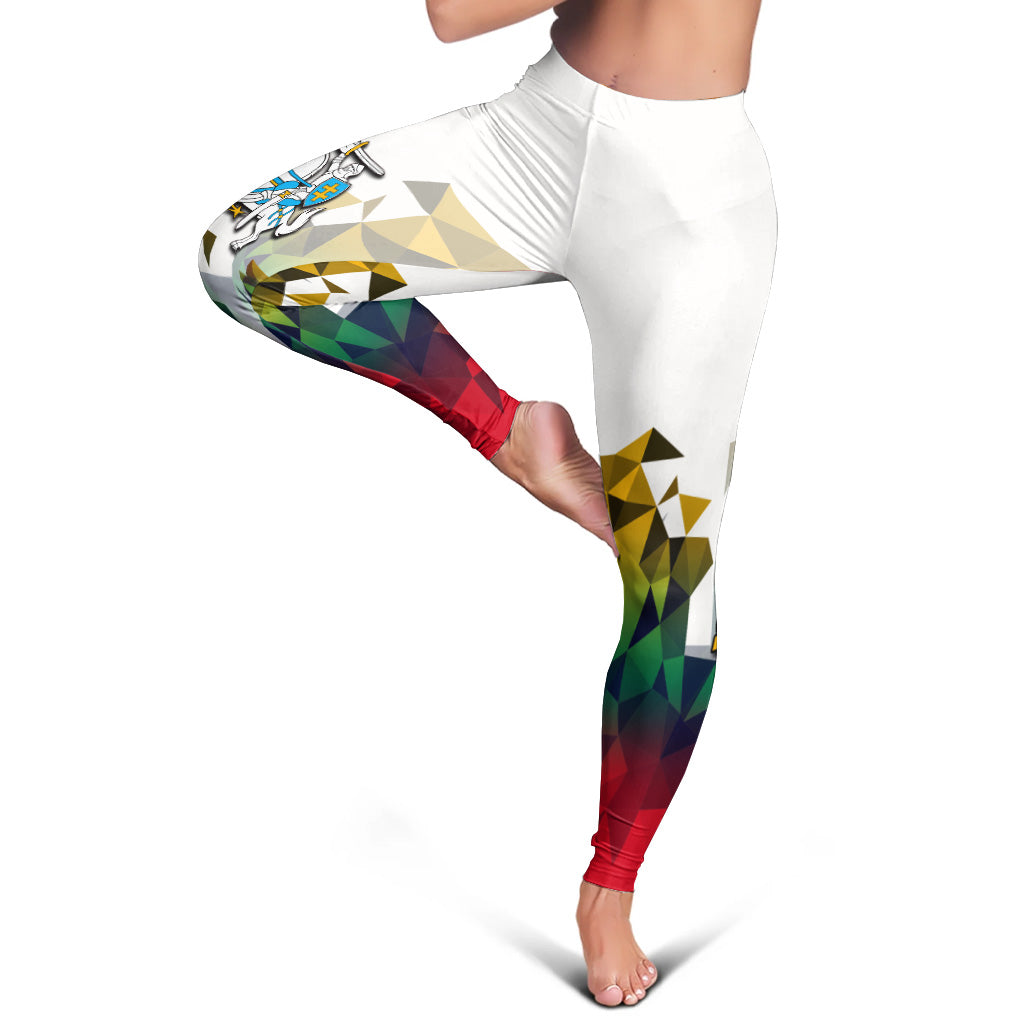 Lithuania Leggings Polygonal Template Style LT6