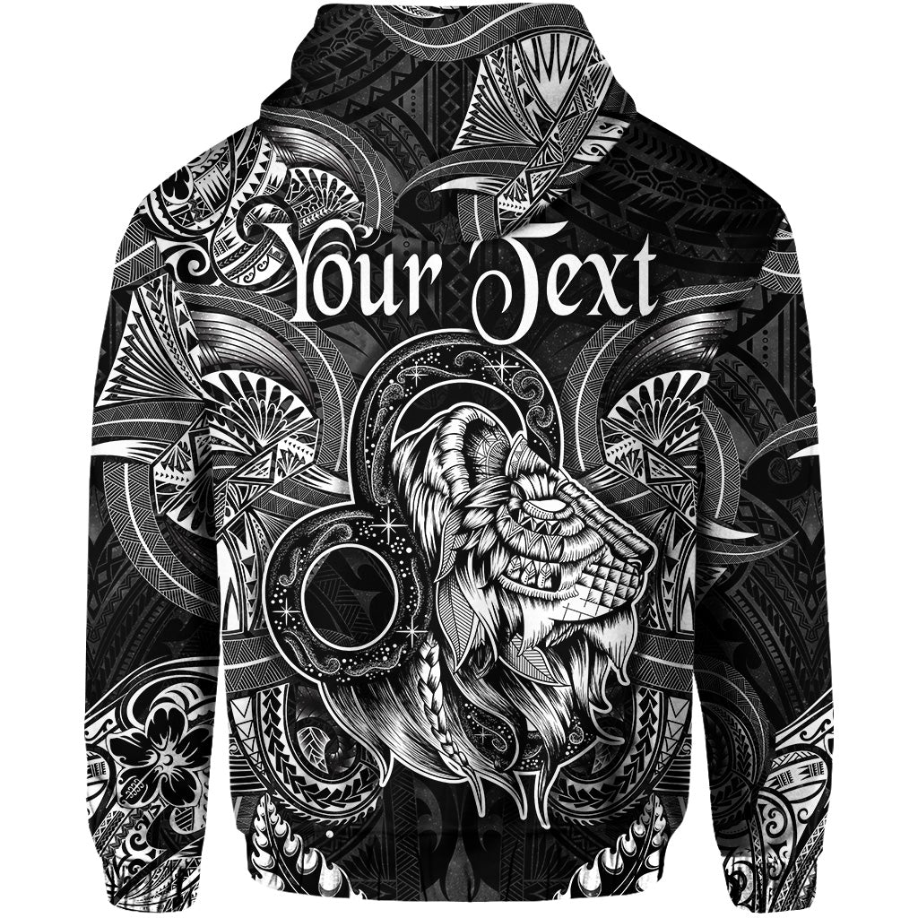 Custom Leo Zodiac Polynesian Hoodie Unique Style Black LT8