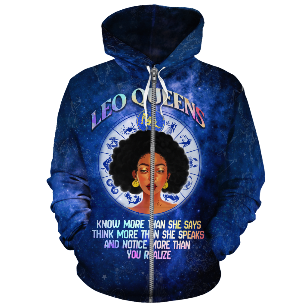 African Hoodie Leo Queen Hoodie