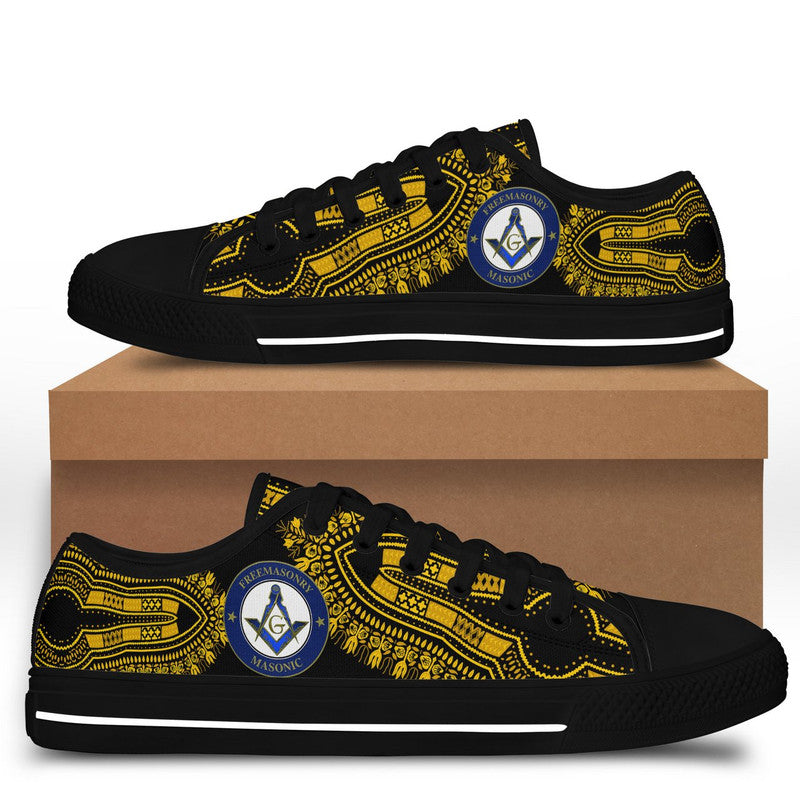 Freemasonry Low Top Shoes The Masonic Dashiki Vibes LT8