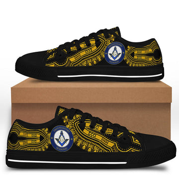Freemasonry Low Top Shoes The Masonic Dashiki Vibes LT8
